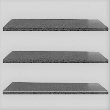 Vijverrand 100x20x3 cm Black basalt gezoet/ President Black