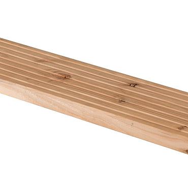 Douglas plank antislip /vlonderplank 2.8x14.5x300cm onderkant glad