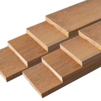 Hardhouten vlonderplank extra breed Bangkirai 2,8x19x430cm geschaafd