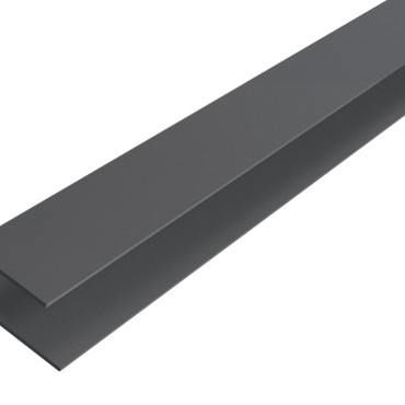 WEO35-60 Alu Cladding F-profiel Dark Grey 6,5x8x300 cm