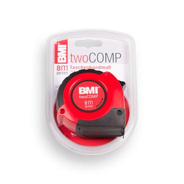 BMI Two Comp Rolbandmaat 8 meter, bandbreedte 19 mm