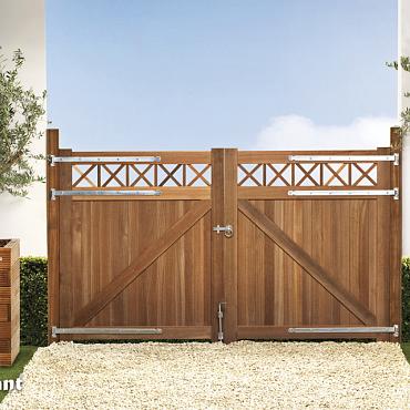 Belmonte Poorten met Trellis Dubbel incl beslag 300x180cm