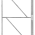 IJzeren Deurframe met Slotkastuitsparing 100 CM met 3 ogen verzinkt 200 CM HOOG/horizontaal verwerking TD