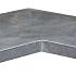 Spotted Bluestone vijverrand / hoekstuk, geschuurd met facet 50/50x30x3cm